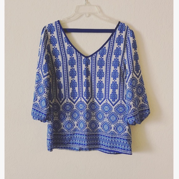 Tops - 2/$15 Medium Blue Blouse